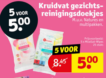 Kruidvat Kruidvat gezichts-reinigingsdoekjes aanbieding