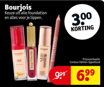 Kruidvat Bourjois aanbieding