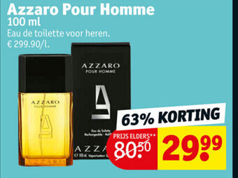 Kruidvat Azzaro pour homme 100ml aanbieding