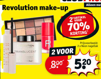 Kruidvat Revolution make-up aanbieding