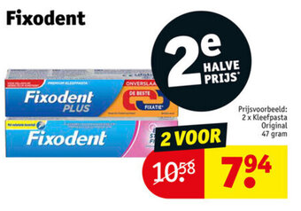 Kruidvat Fixodent aanbieding