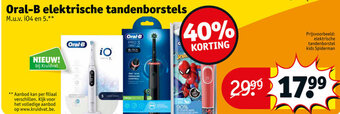 Kruidvat Oral-b elektrische tandenborstels aanbieding