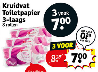 Kruidvat Kruidvat toiletpapier 3-laags aanbieding