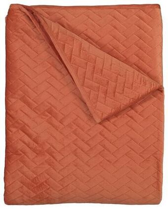 HEMA HEMA Bedsprei - Velours Terra (terra) aanbieding
