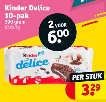 Kruidvat Kinder delice 10-pak aanbieding