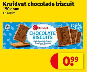 Kruidvat Kruidvat chocolade biscuit 150g aanbieding