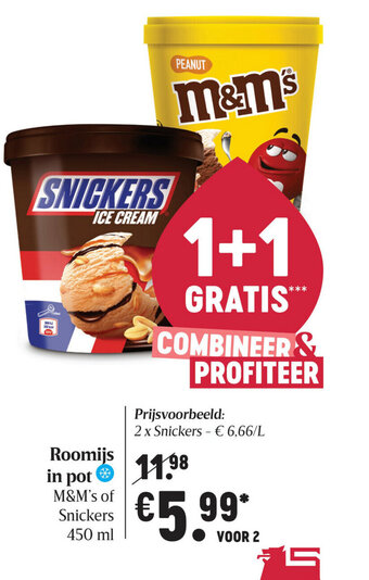 Delhaize Roomijs in pot aanbieding