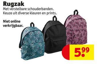 Kruidvat Rugzak aanbieding