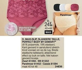 Damart Maxi-slip, slankere taille, perfect body by damart aanbieding