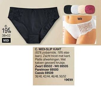 Damart Midi-slip kant aanbieding