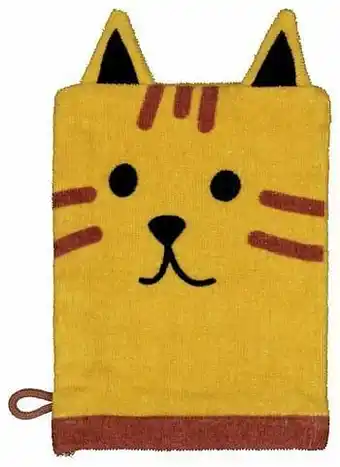 HEMA HEMA Washandje Velours Kat aanbieding