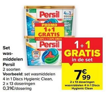 Carrefour Market Set wasmiddelen persil aanbieding