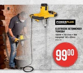 HandyHome Powerplus elektrische betonmenger powx084 aanbieding