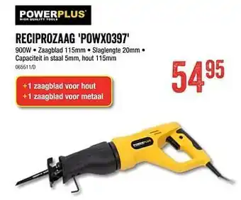 HandyHome Powerplus reciprozaag powx0397 aanbieding