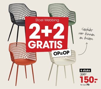 Stoel webbing 4 stuks
