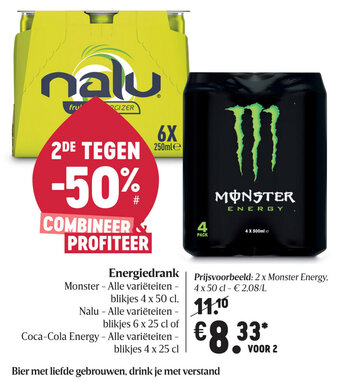 Delhaize Energiedrank aanbieding