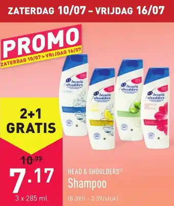 ALDI Head & shoulders shampoo 285ml aanbieding