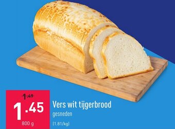 ALDI Vers wit tijgerbrood 800g aanbieding