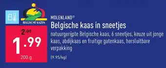 ALDI Belgische kaas in sneetjes 200g aanbieding