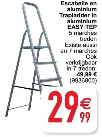 Cora Escabelle en aluminium trapladder in aluminium easy tep aanbieding