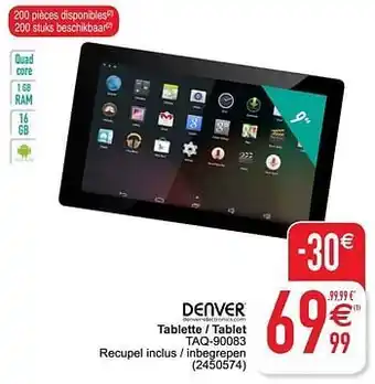Cora Denver tablette - tablet taq-90083 aanbieding