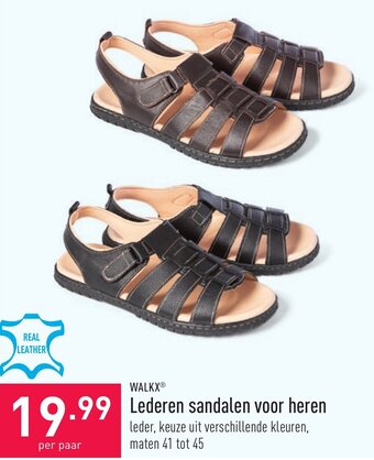 ALDI Lederen sandalen voor heren aanbieding