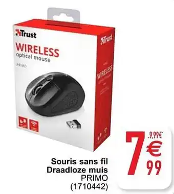 Cora Trust souris sans fil draadloze muis primo aanbieding