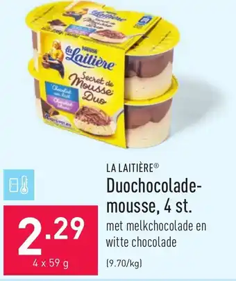ALDI Duochocolade- mousse, 4 st. 59g aanbieding
