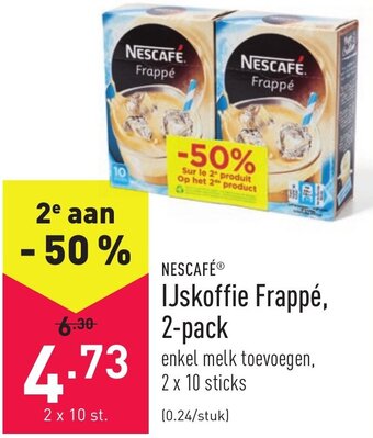 ALDI Ijskoffie frappe, 2-pack aanbieding
