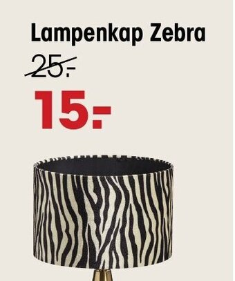 Kwantum Lampenkap Zebra aanbieding