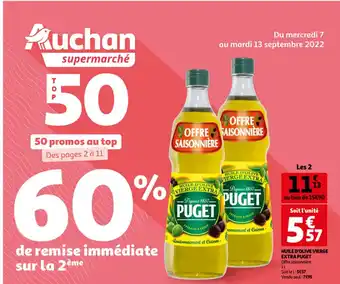 Huile D'Olive Vierge Extra Puget Offre Saisonniere 1L