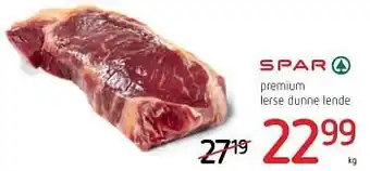Spar Colruyt Premium ierse dunne lende aanbieding