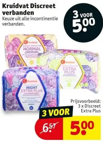 Kruidvat Kruidvat Verbanden discreet extra plus aanbieding