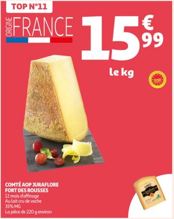 Auchan Comte AOP Juraflore Fort Des Rousses aanbieding