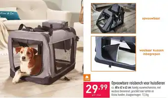 ALDI Opvouwbare reisbench voor huisdieren 60x42x42cm aanbieding