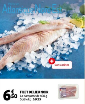 Auchan Filet De Lieu Noir 400g aanbieding