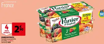Auchan Panier De Fruits 12 x 130g aanbieding