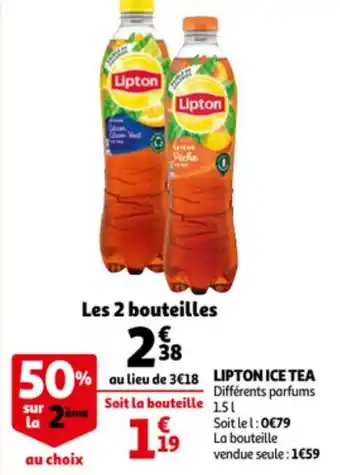 Auchan Lipton Ice Tea 1.5L aanbieding