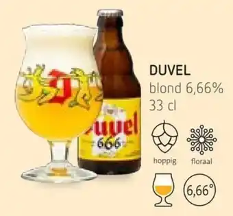 Spar Colruyt Duvel Blond 6.66% 33cl aanbieding
