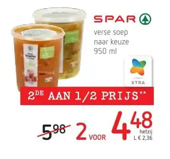 Spar Colruyt Spar Verse Soep Naar Keuze 950ml aanbieding