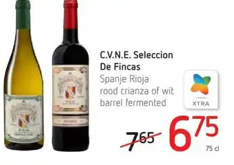 C.V.N.E. Seleccion De Fincas Spanje Rioja Rood Crianza of Wit Barrel Fermented 75cl