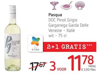 Spar Colruyt Pasqua DOC Pinot Grigio Garganega Garda Delle Venezie - italie Wit 75cl aanbieding
