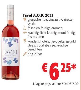 Colruyt Tavel A.O.P. 2021 aanbieding