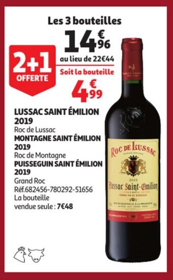 Auchan Lussac saint emilion 2019 aanbieding