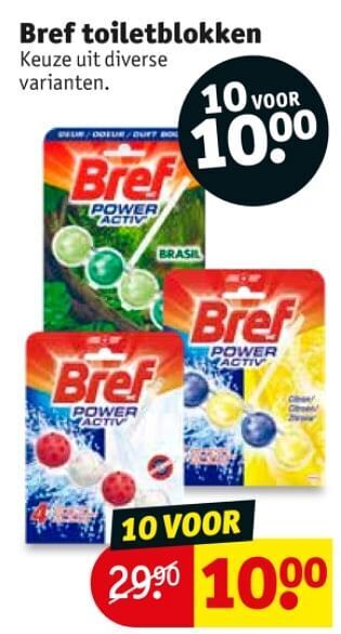 Kruidvat Bref toiletblokken aanbieding