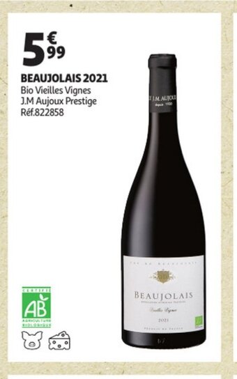 Auchan Beaujolais 2021 aanbieding