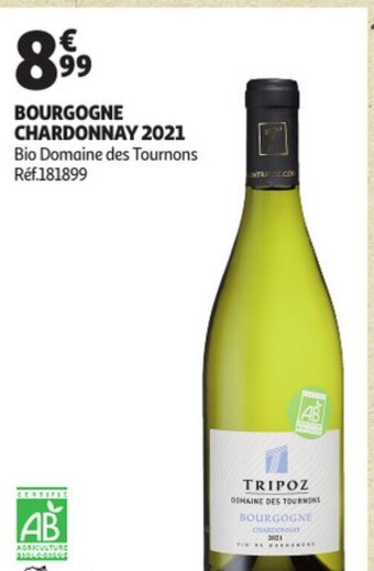 Auchan Bourgogne chardonnay 2021 aanbieding