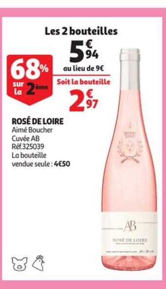 Auchan Rose de loire aanbieding