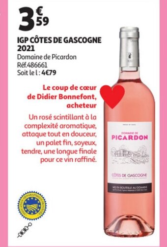 Auchan IGP cotes de gascogne 2021 aanbieding