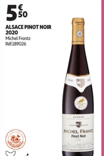 Auchan Alsace pinot noir 2020 aanbieding